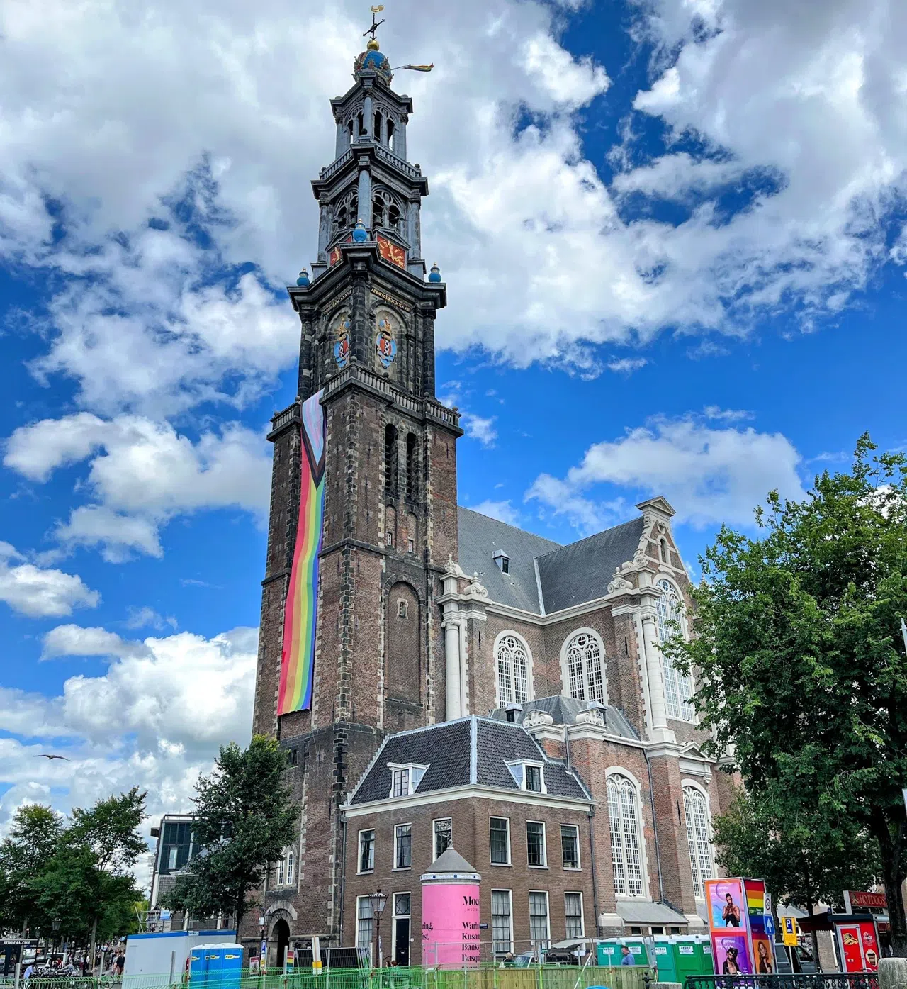 塔に登らずに楽しむ9月のアムステルダム、Westerkerk(西教会)